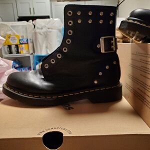 Doc Martens 1460 Pascal Hardware Nappa Leather Lace Up Boots